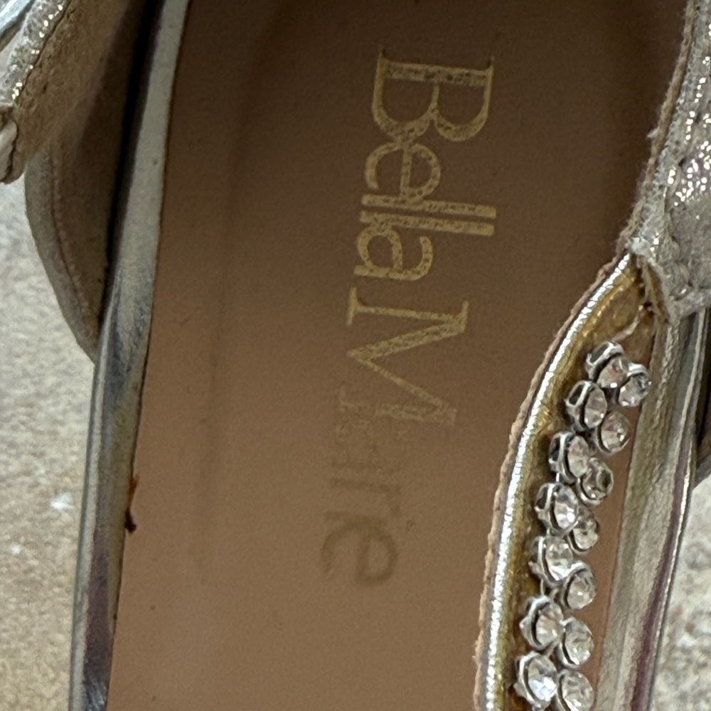 Bella Marie Silver Rhinestone Heels - Picture 5 of 13